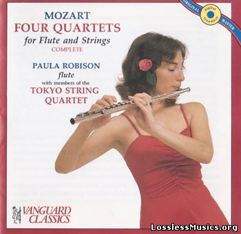 Paula Robison/Tokyo String Quartet - Mozart: Flute Quartets (complete) (1990)