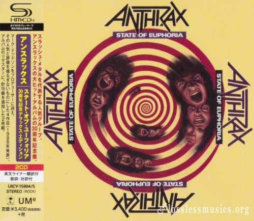 Anthrax - Stаtе Оf Еuрhоriа (2СD) (Jараn Еditiоn) (1988) (2019)